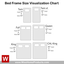 Load image into Gallery viewer, Queen Steel Platform Bed Frame with storage