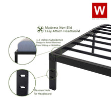 Load image into Gallery viewer, Steel platform bed frame with storage
