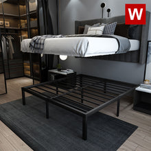 Load image into Gallery viewer, Steel platform bed frame with storage