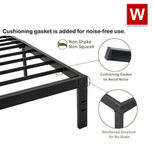 Load image into Gallery viewer, Cal King Steel Platform Bed Frame with storage