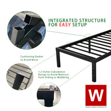 Load image into Gallery viewer, Twin XL Steel Platform Bed Frame With Storage Space