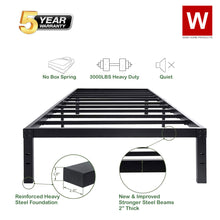 Load image into Gallery viewer, Twin XL Steel Platform Bed Frame With Storage Space