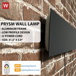 The Prysm™ Electra RGB Wall Lamp - LED Color Changing Lamp - LED Lights for Room