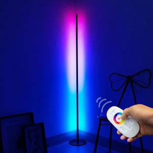 Prysm Minimal Color Changing RGB Floor Lamp - Sleek Round Base